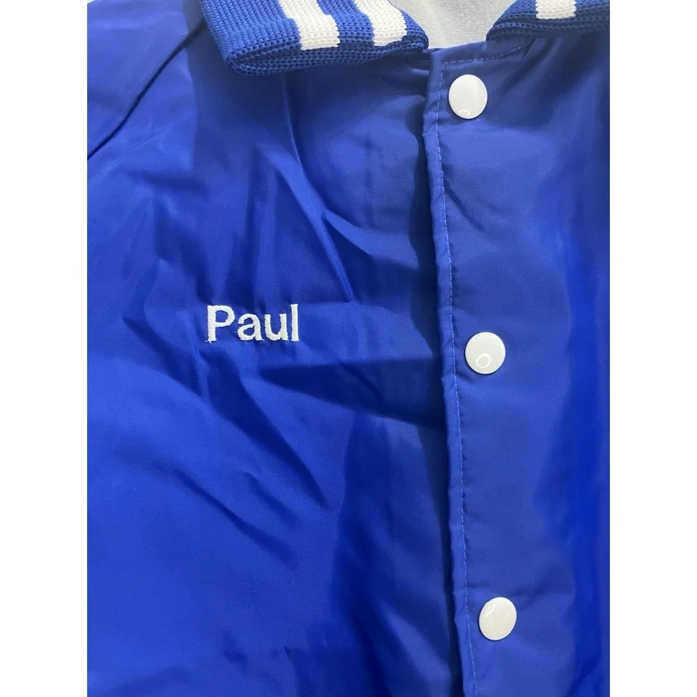 Vintage Royal Blue Top Gun Wacker Varsity Jacket - Picture 2 of 13